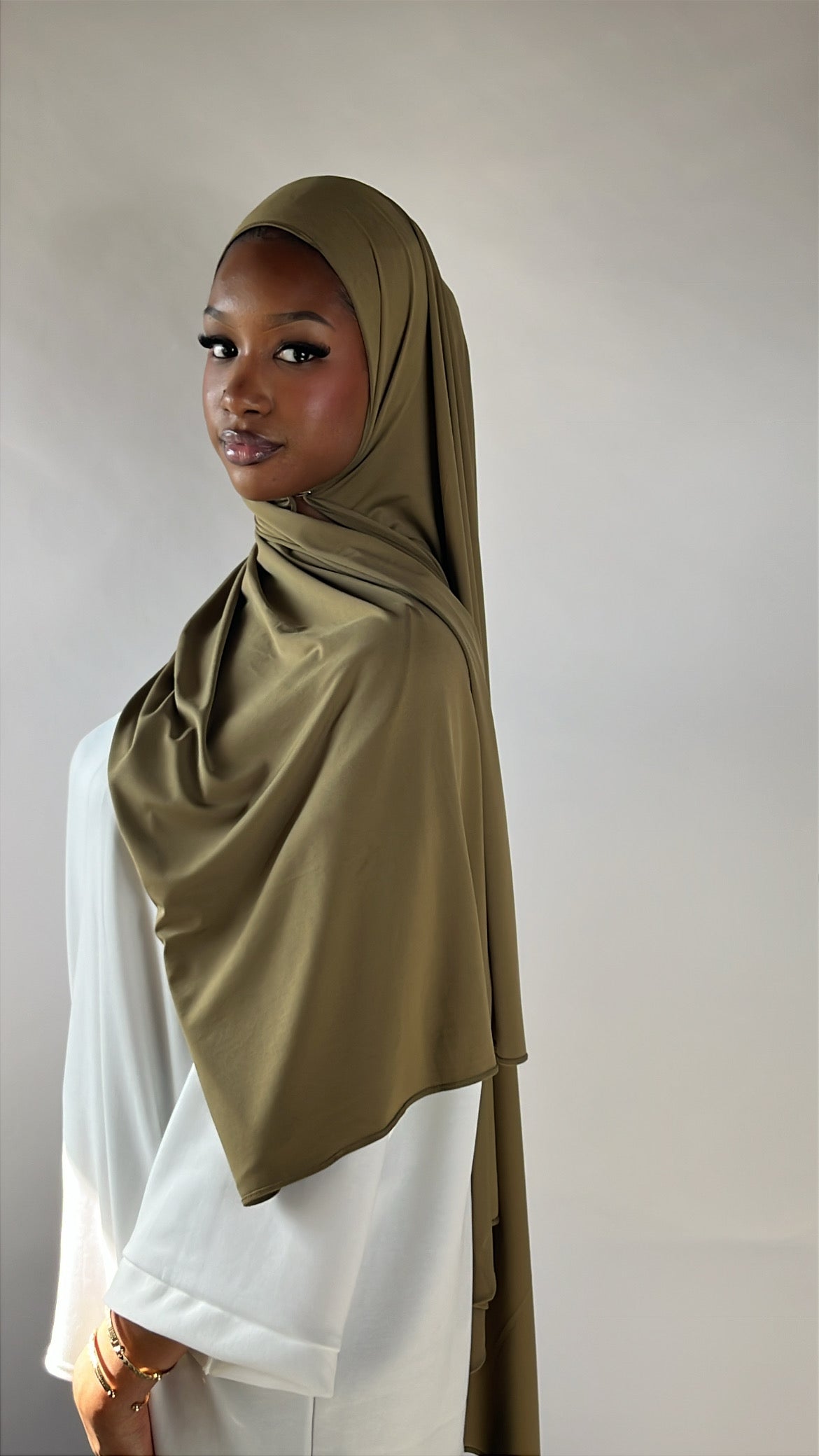 Olive Green - Premium Jersey Hijab