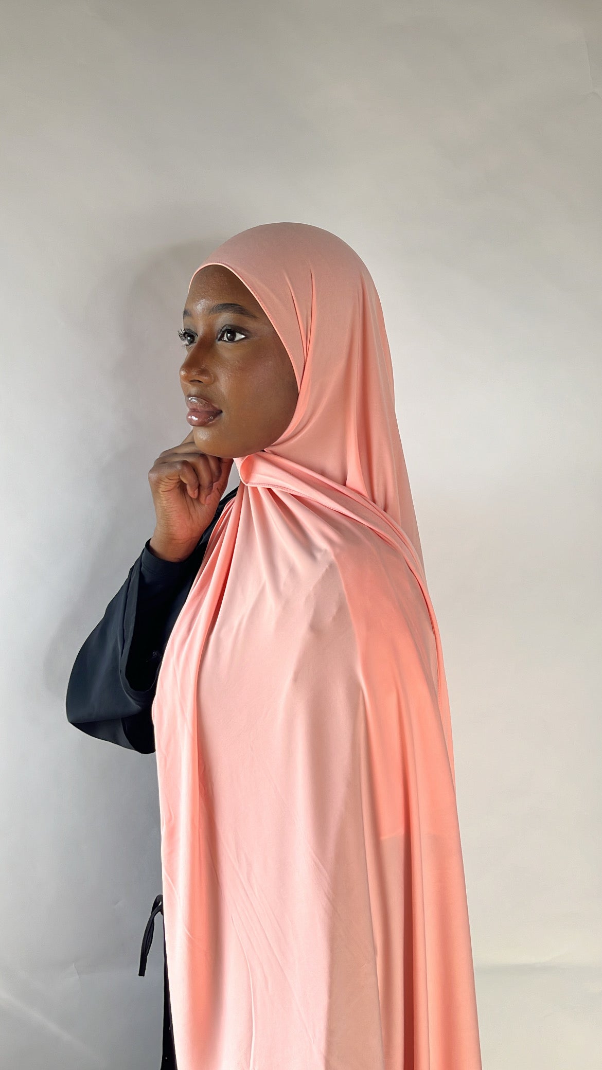 Soft Coral - Premium Jersey Hijab