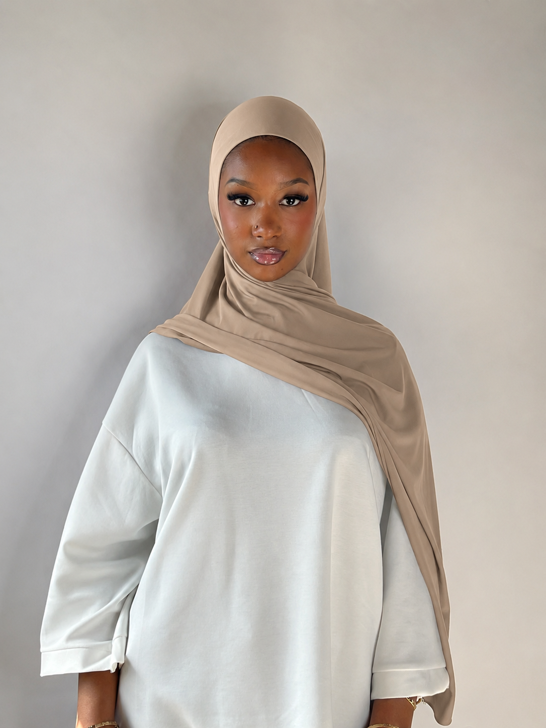 Ash Taupe - Premium Jersey Hijab